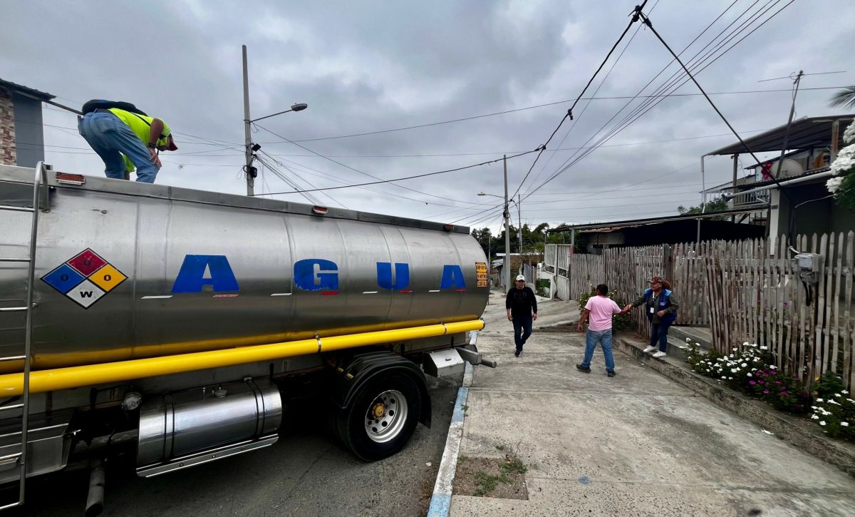 Manta mantiene plan emergente de abastecimiento de agua