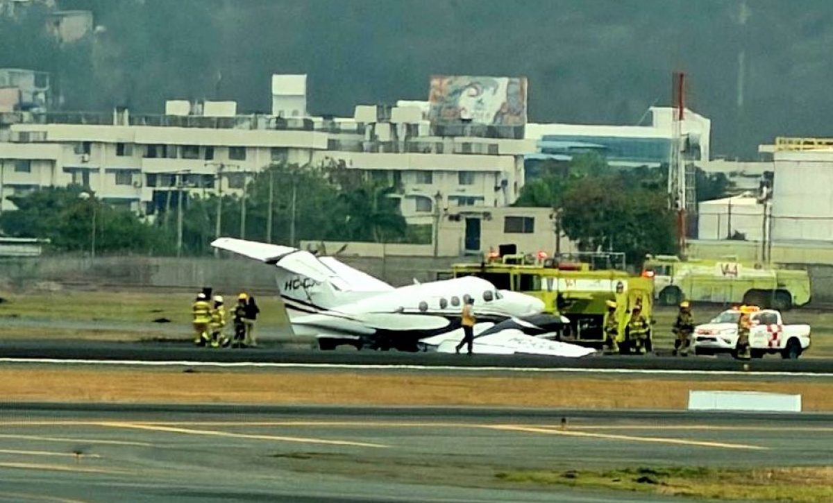 Aeropuerto de Guayaquil cierra operaciones temporalmente por un incidente con una pequeña aeronave