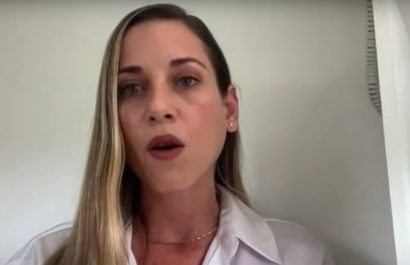 Andrea González advierte sobre los riesgos ambientales que podría provocar la minería en Quimsacocha, provincia de Azuay.