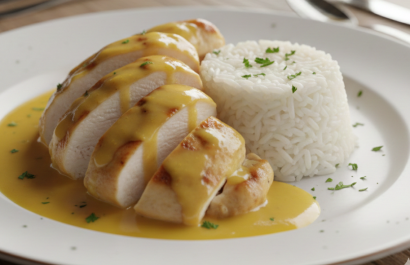 Esta preparación va muy bien con arroz blanco.