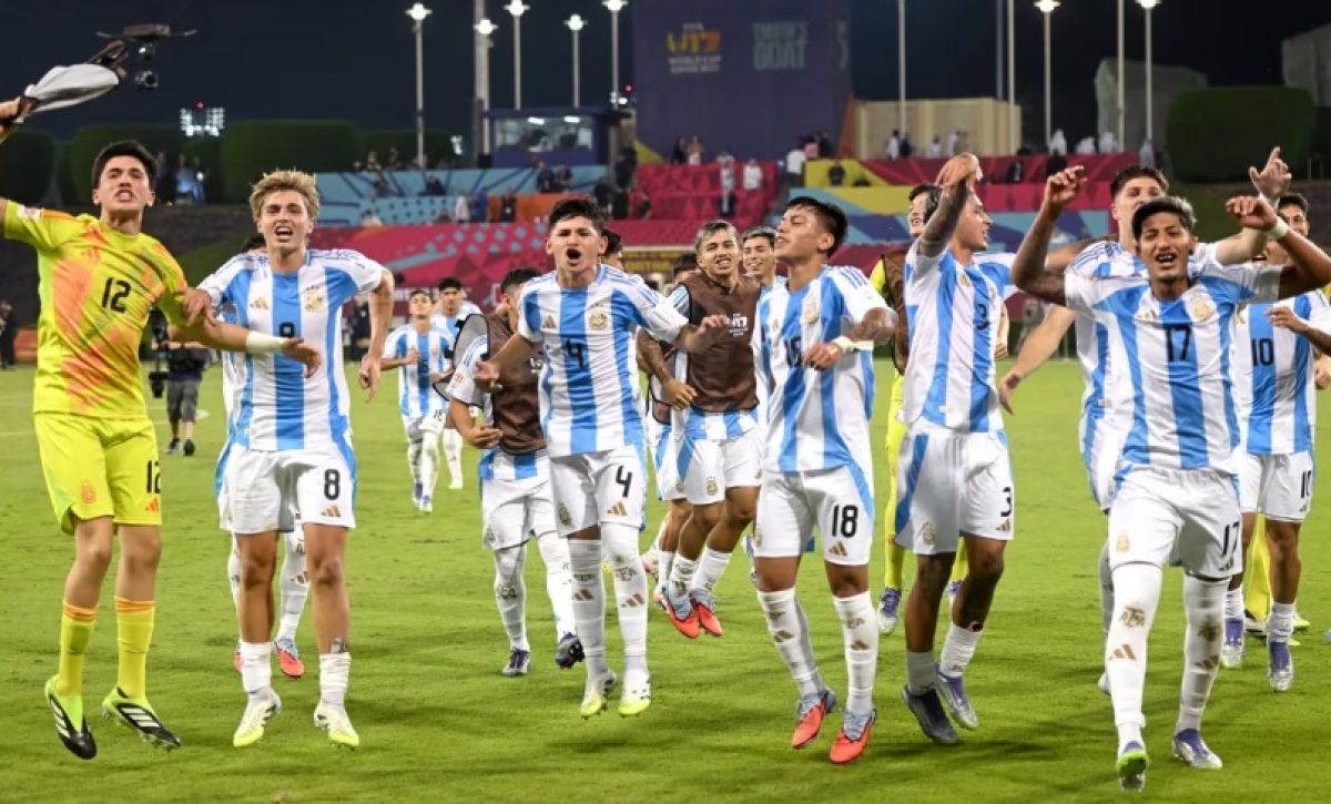 Argentina se clasificó a los 16avos de final del Mundial Sub17 que se disputa en Catar.