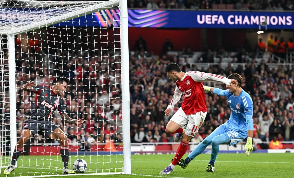 Arsenal derrotó 2-0 a Olympiacos en Champions League sin el ecuatoriano Piero Hincapié por lesión