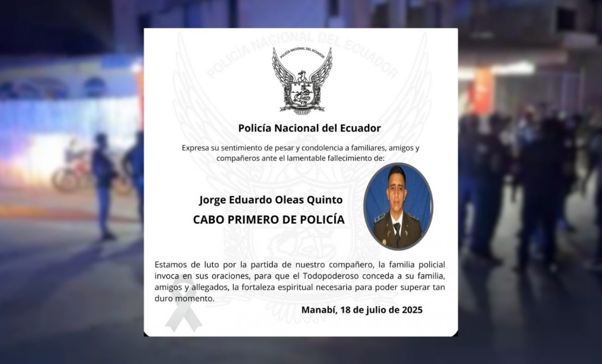 Asesinado la noche de este jueves en Manta era un policía; había salido de trabajar en la masacre de Montecristi