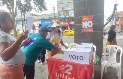 Así se vive la campaña del “No” en Santo Domingo organizaciones sociales advierten sobre impactos de la consulta popular