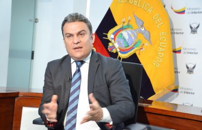 José Serrano enfrenta en Quito un proceso judicial como presunto autor intelectual del asesinato del excandidato presidencial Fernando Villavicencio. Foto: Ministerio de Gobierno Ecuador.