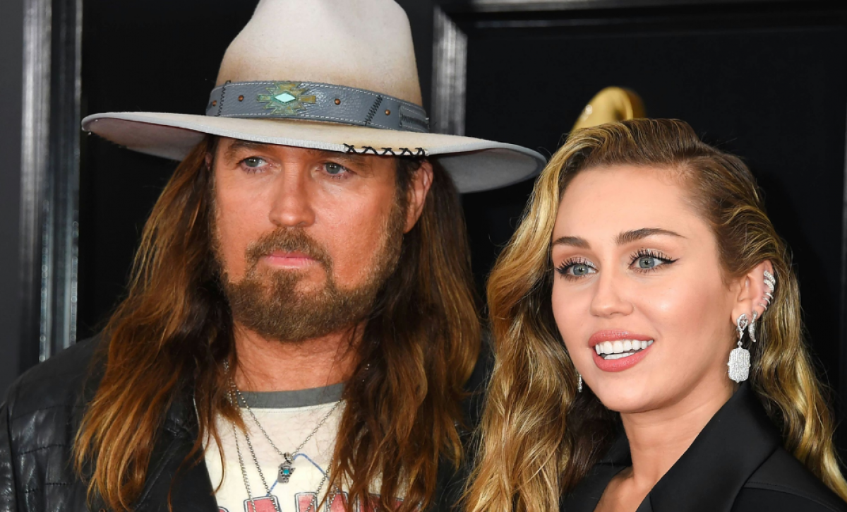 Billy Ray Cyrus y su hija, Miley Cyrus.