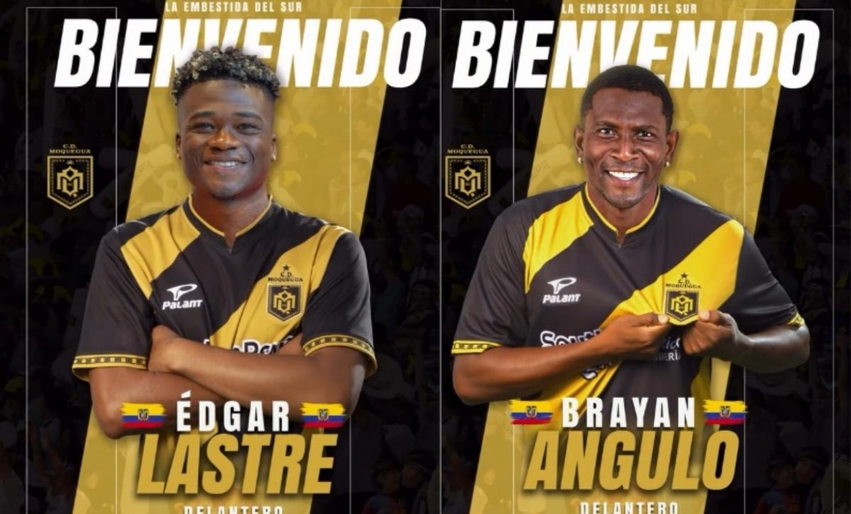 Brayan 'Cuco' Angulo y Edgar Lastre firman con Deportivo Moquegua.