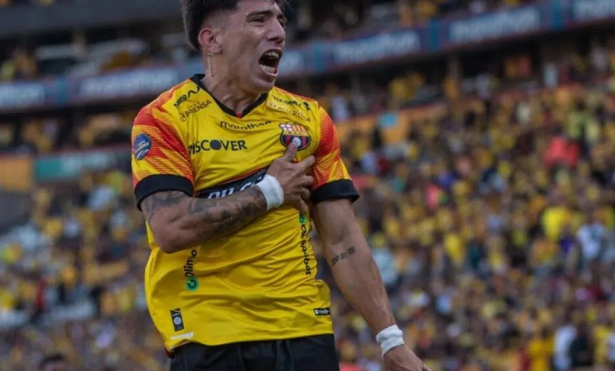 Brian Oyola, extremo argentino de Barcelona SC, podría cambiar de club en enero de 2026 ante la falta de continuidad