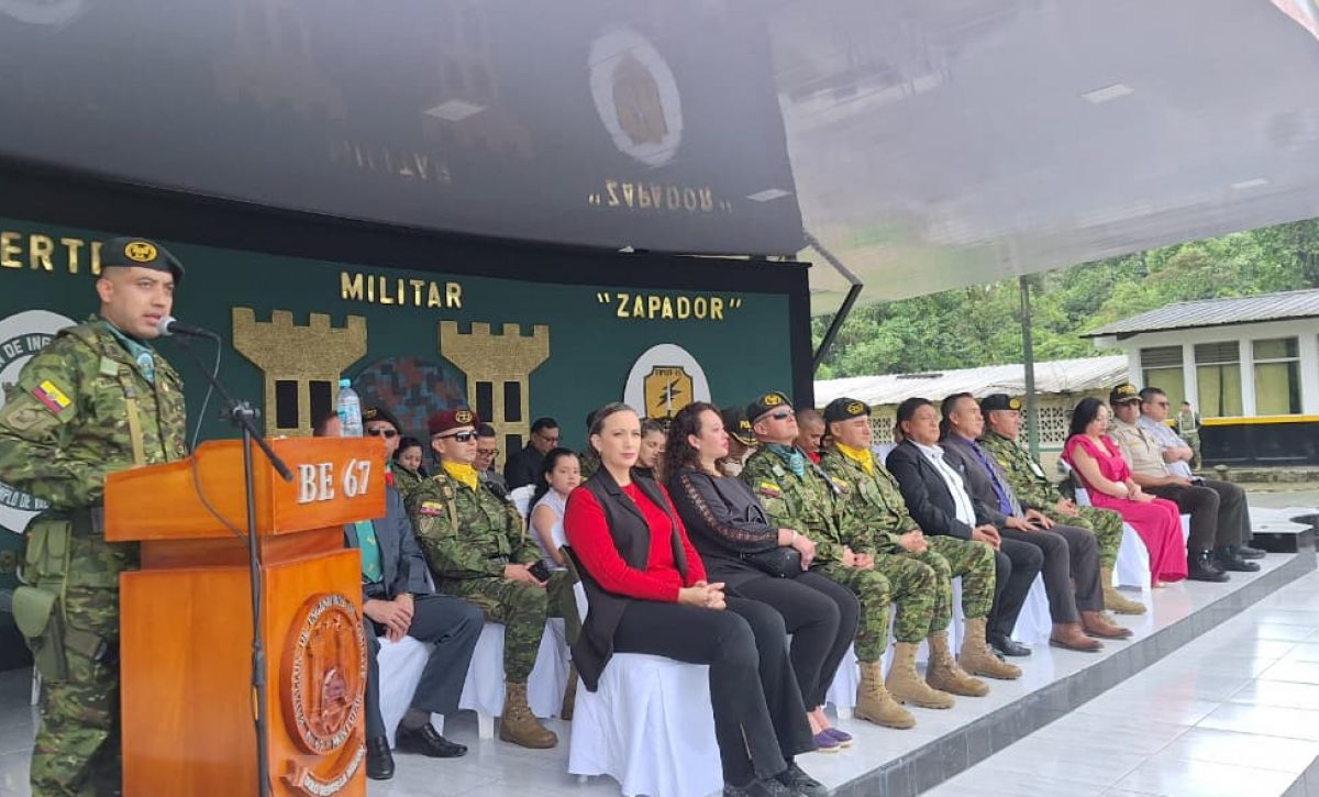 Cambio de mando en el Batallón N.° 67 Montúfar en Santo Domingo de los Tsáchilas