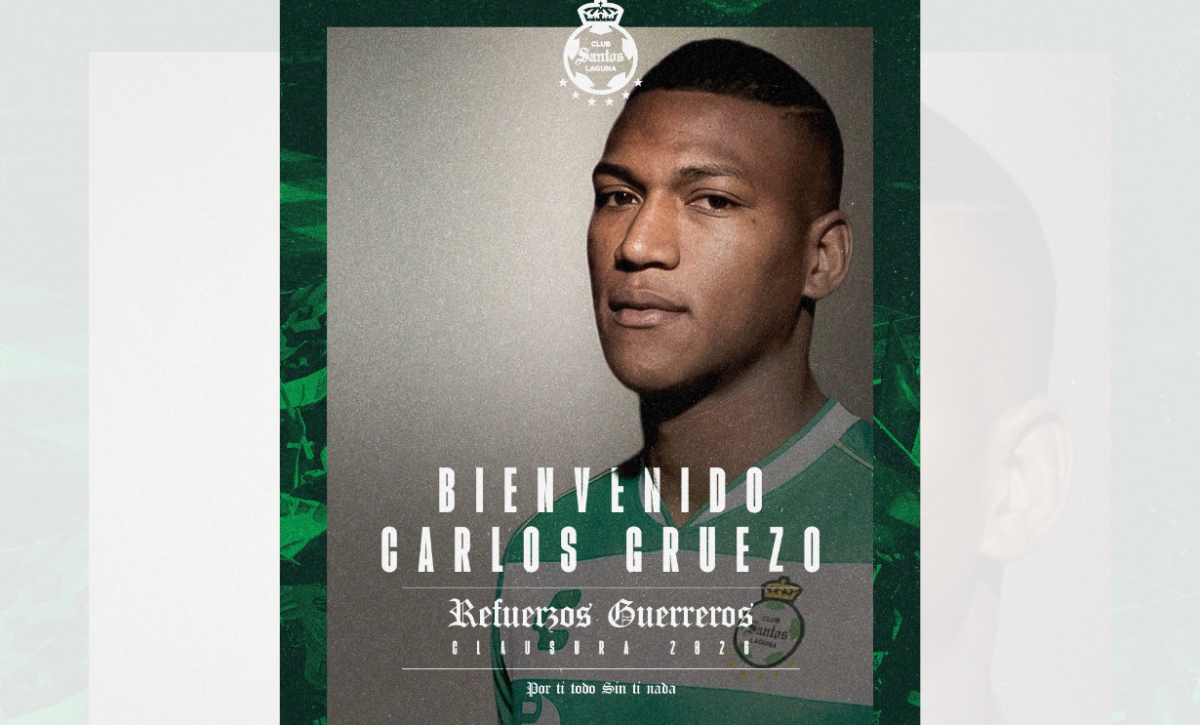 Carlos Gruezo ficha por Santos Laguna.j