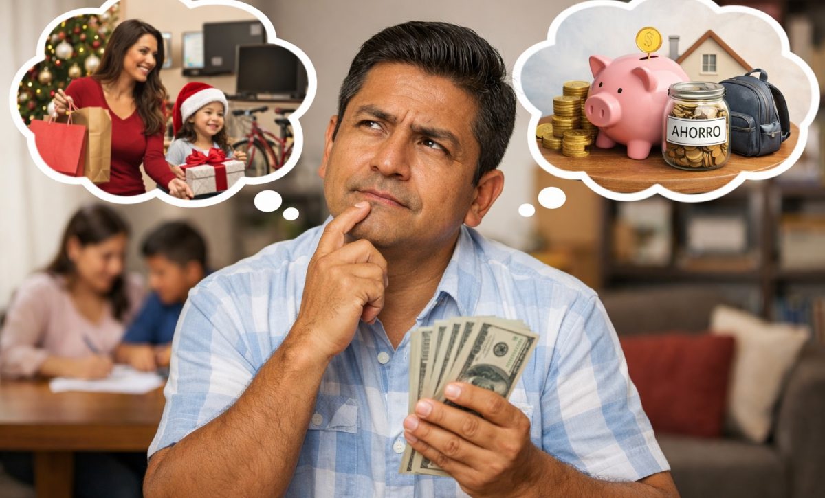 Cómo definir entre ahorrar o gastar el décimo según la economía del hogar. FOTO: Inteligencia Artificial.