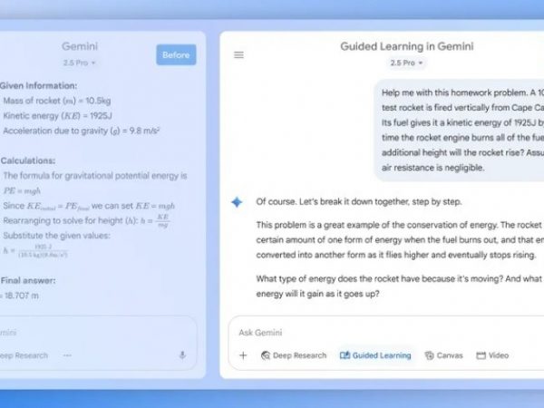 Con la función 'Aprendizaje guiado', Gemini ofrece explicaciones detalladas y recursos multimedia para entender cualquier tema