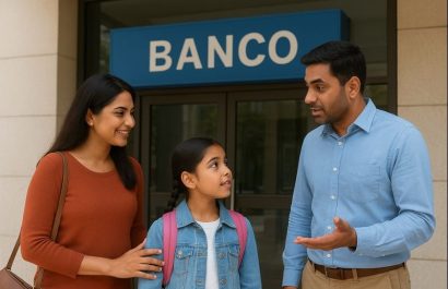 Conceptos básicos del sistema bancario para niños y familias. FOTO: Inteligencia Artificial.