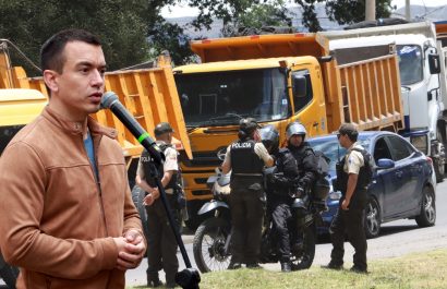 Daniel Noboa declara estado de excepción en siete provincia de Ecuador tras manifestaciones en rechazo de la eliminación del subsidio al diésel. (API-Presidencia)
