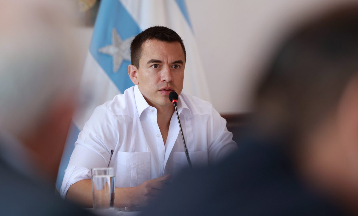 Daniel Noboa traslada la Comandancia de la Policía a Guayaquil para combatir el crimen organizado