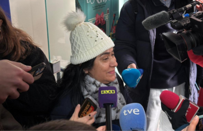 La migrante ecuatoriana Gladys Manzanilla.