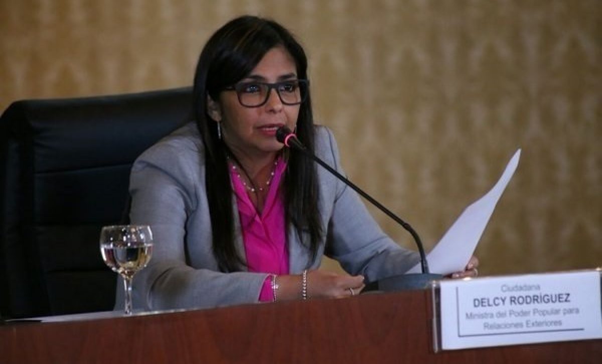 Delcy Rodríguez es la vicepresidenta de Venezuela, fiel al régimen chavista.