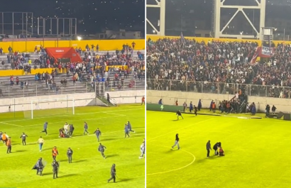 Deportivo Quito vetará de por vida a hinchas que protagonizaron hechos violentos tras su eliminación del torneo de Ascenso