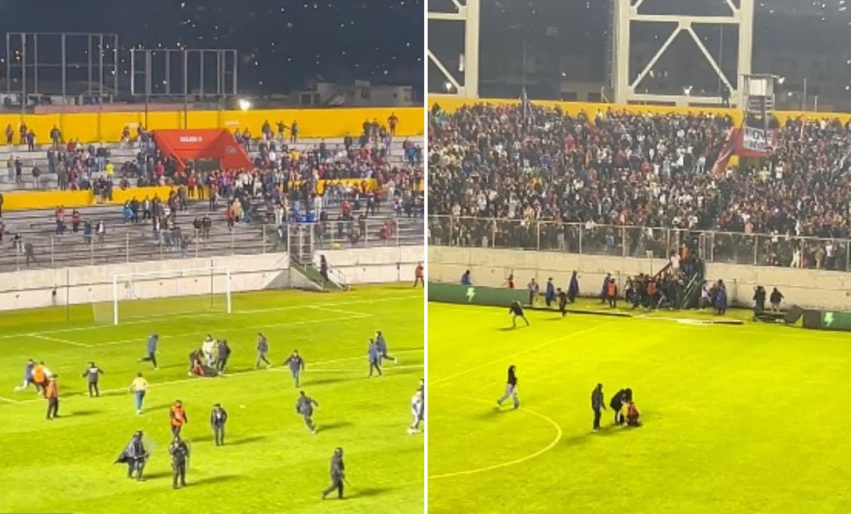 Deportivo Quito vetará de por vida a hinchas que protagonizaron hechos violentos tras su eliminación del torneo de Ascenso