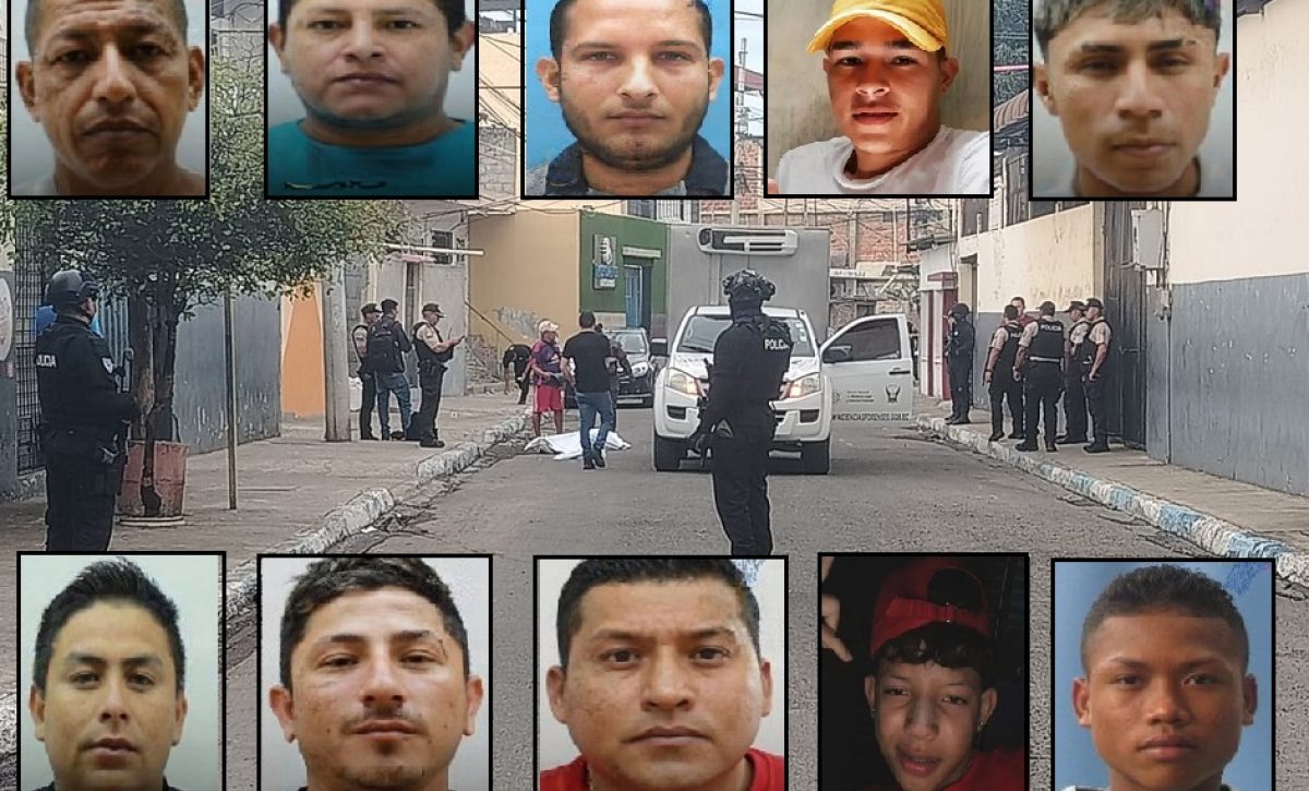 Diez hombres asesinados dejaron una serie de ataques armados perpetrados durante el fin de semana del 10 y 11 de enero de 2026 entre Manta y Montecristi,