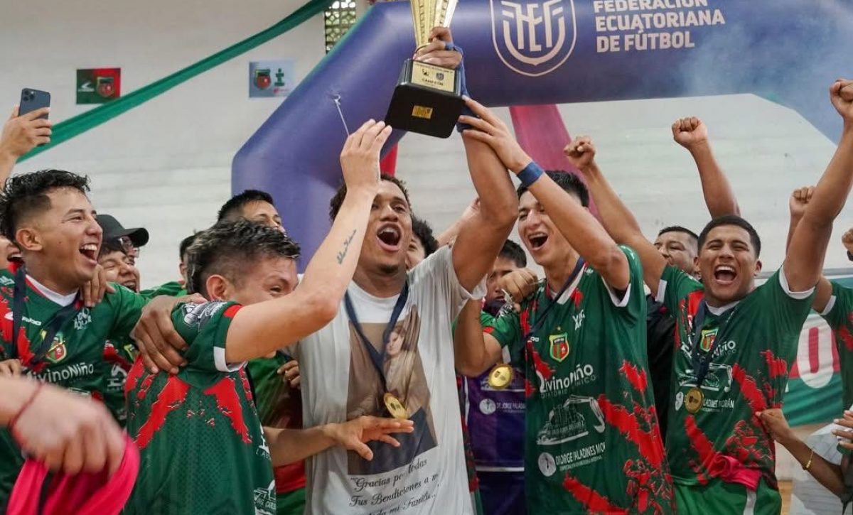 Divino Niño de Jipijapa se corona campeón nacional de futsal y clasifica a la Copa Libertadores 2026