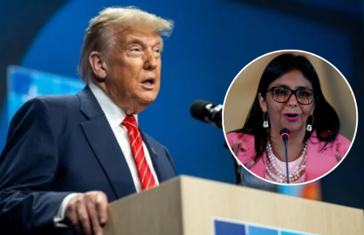 Donald Trump dice estar dispuesto a trabajar con Delcy Rodríguez, pero le lanzó dura advertencia.