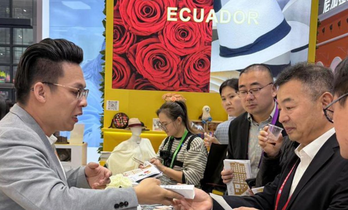 Ecuador expone su oferta exportable y turística en la feria comercial CIIE de Shanghái 2025, en China. (Ministerio de Producción)
