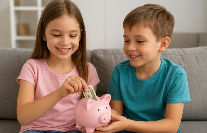 Educación financiera desde casa: la mesada se convierte en lección de ahorro. FOTO: ChatGPT (Inteligencia Artificial).