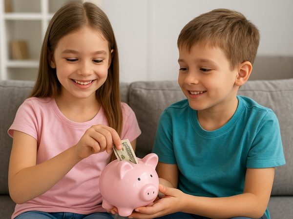 Educación financiera desde casa: la mesada se convierte en lección de ahorro. FOTO: ChatGPT (Inteligencia Artificial).