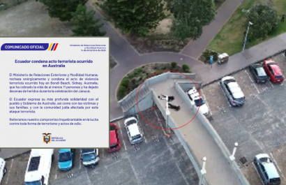 La Cancillería de Ecuador emitió un comunicado sobre el atentado en Australia.