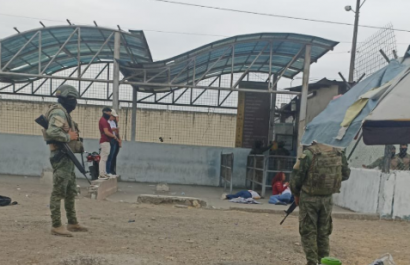 El ataque armado en los exteriores de la penitenciaría dejó dos fallecidos. Foto:. Captura redes sociales