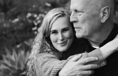 Bruce Willis junto a su hija Rumer, en una reciente foto publicada por ella.