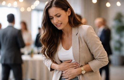 El dolor de estómago en el cuerpo es una reacción normal del cuerpo ante el estrés. FOTO: Inteligencia Artificial.