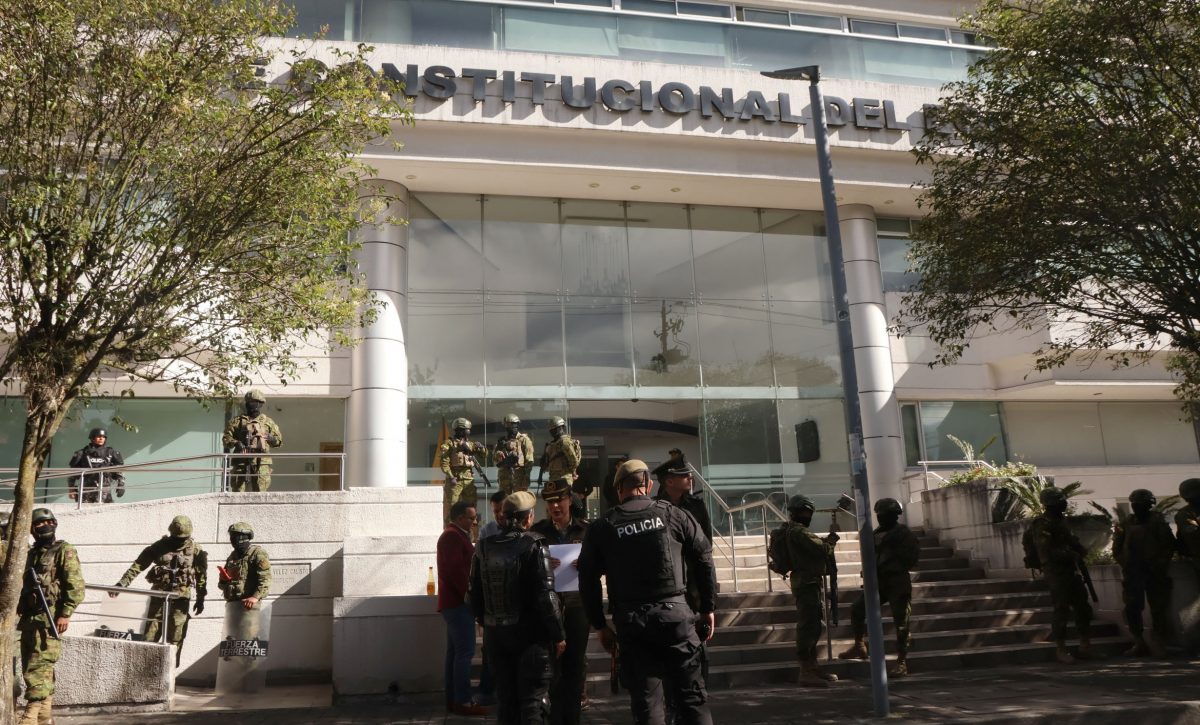 El edificio de la Corte Constitucional, ubicado en Quito. FOTO: API.