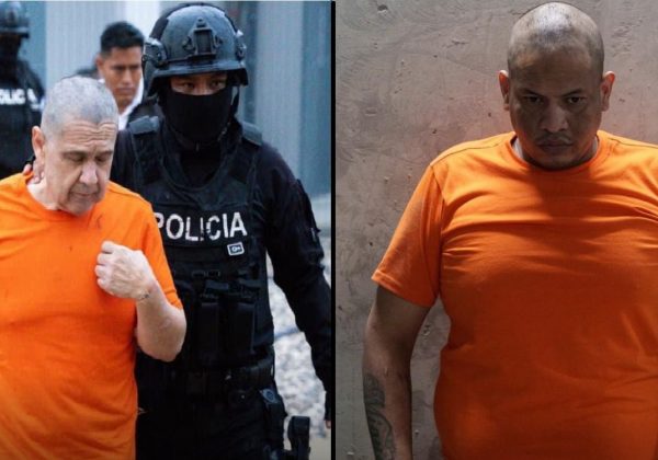 El exasambleísta Pablo Muentes y alias 'Invisible' en la nueva Cárcel del Encuentro, en Santa Elena. Foto: @DanielNoboaOk