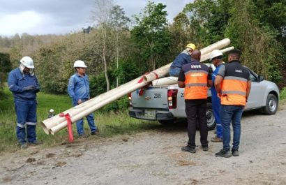 El mediodía de este domingo 23 de noviembre se registró la contaminación de un estero que abastece de agua a la comunidad Dile, de San Mateo,