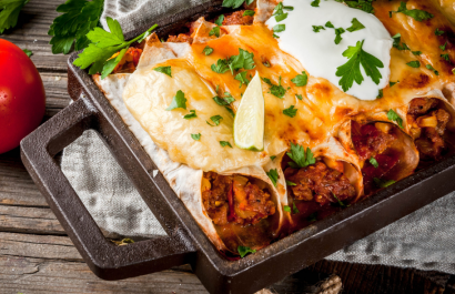 Las enchiladas son un plato emblemático de la gastronomía mexicana.