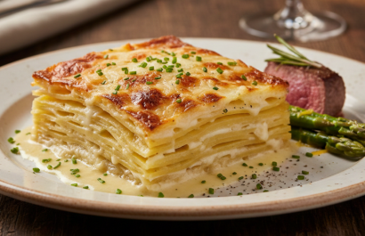 El milhojas de papa se convertirá en el favorito de tu familia.