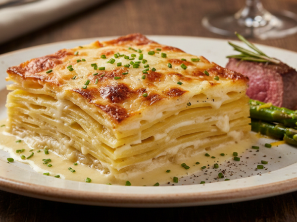 El milhojas de papa se convertirá en el favorito de tu familia.