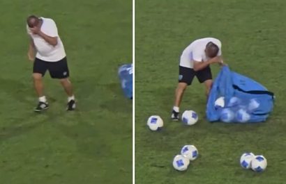 El utilero de la Selección de Fútbol de Guatemala protagonizó un emotivo momento al romper en llanto mientras recogía los balones del equipo.