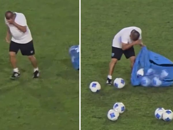El utilero de la Selección de Fútbol de Guatemala protagonizó un emotivo momento al romper en llanto mientras recogía los balones del equipo.