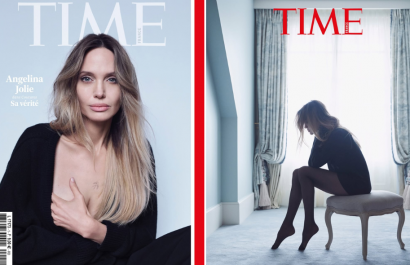 Las fotos de Angelina Jolie en la revista Time Francia.