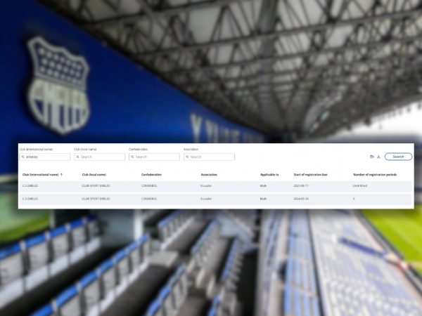 Emelec recibe una nueva sanción de la FIFA en medio del interés de sumar más refuerzos
