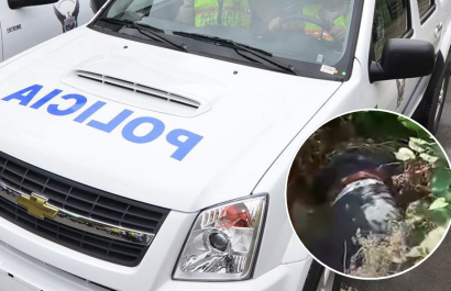 El cadáver del hombre estaba oculto entre la vegetación.