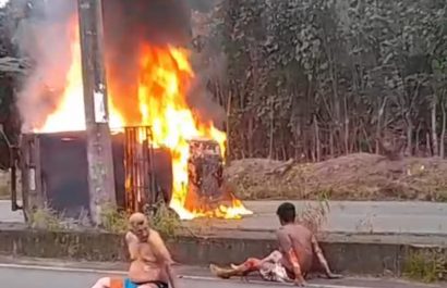 ¡Escaparon del fuego! Tres hombres se salvan de morir calcinados en accidente en El Carmen