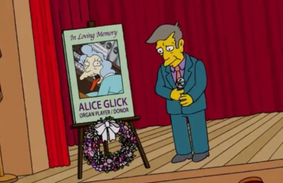 La muerte de Alice Glick se dio el más reciente episodio de Los Simpson.