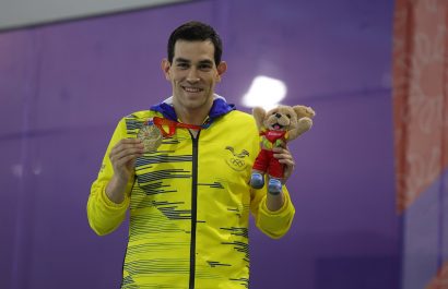 Esteban Enderica gana oro en 1500m libre en Juegos Bolivarianos Ayacucho-Lima 2025