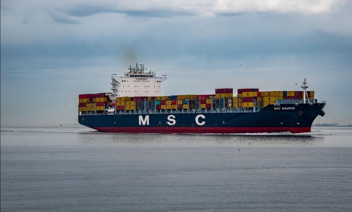 Imagen referencial que muestra un buque con comercio internacional