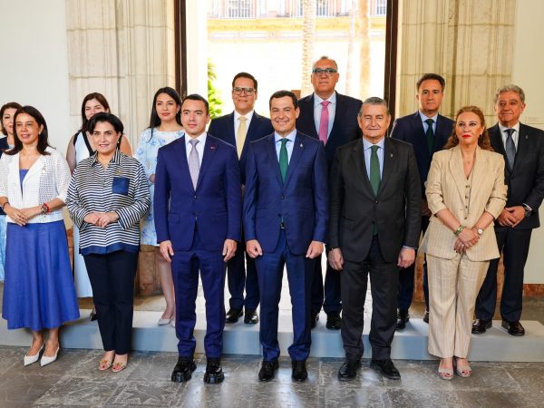 Presidente de Ecuador visita Sevilla en el marco de conferencia de la ONU