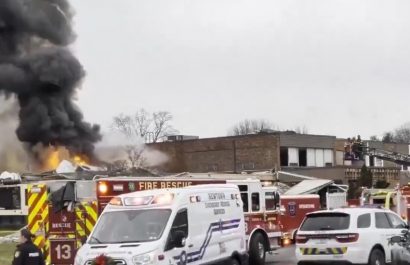 El operativo de rescate continúa en el lugar de la tragedia.